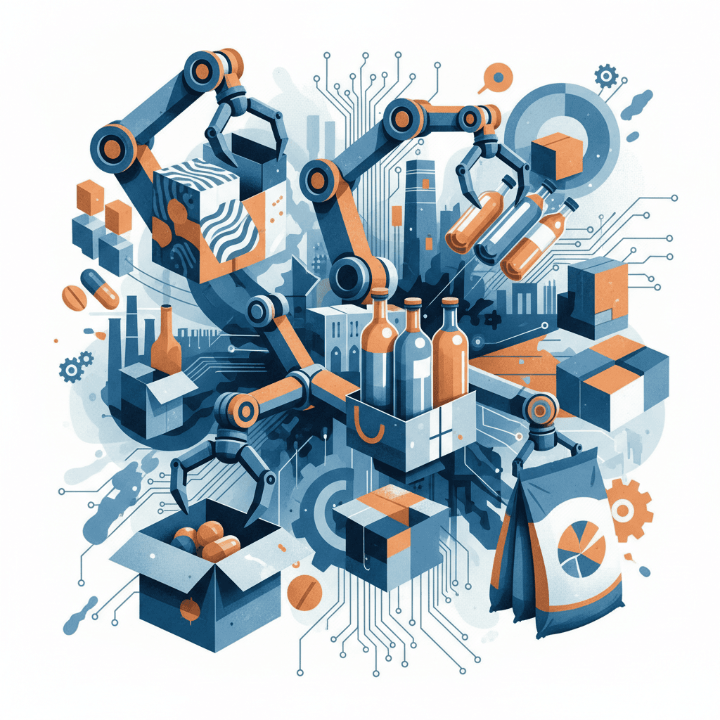 Robotic palletizer serving multiple industries